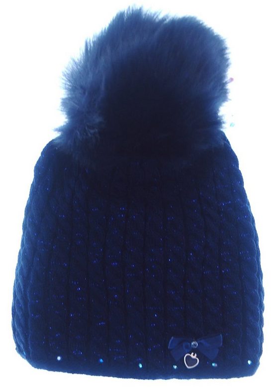 LA BORTINI Bommelmütze Mütze Wintermütze Bommelmütze für Baby und Kindermütze 46 48 50 52 mehr