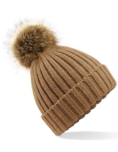 BEECHFIELD® Bommelmütze Damen Wintermütze Mütze Strickmütze Abnehmbarer Bommel mehr