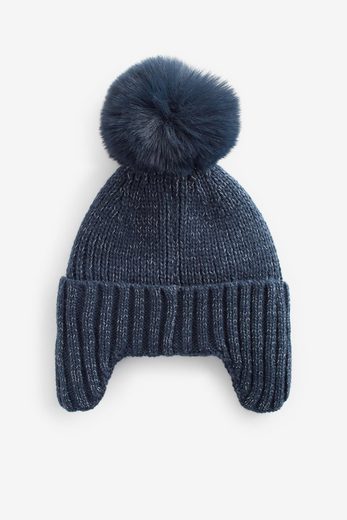 NEXT Ohrenmütze Trappermütze mit Bommel 1-St mehr Outlet