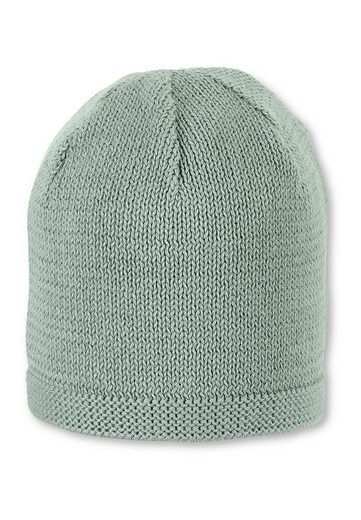 STERNTALER® Strickmütze OCS Strickmütze (1-St., Wintermütze gefütterte und ideal für kalte Tage) Strick Beanie Kinder aus weicher Baumwolle unifarben mehr Auslauf