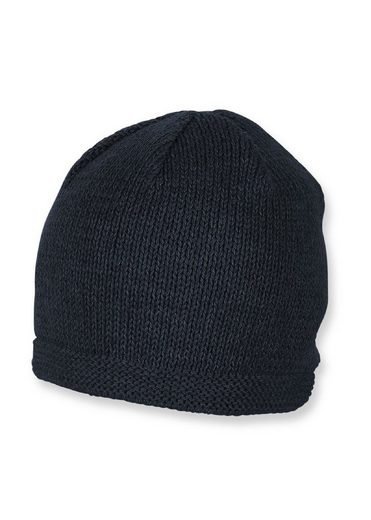 STERNTALER® Strickmütze OCS Strickmütze (1-St., Wintermütze gefütterte und ideal für kalte Tage) Strick Beanie Kinder aus weicher Baumwolle unifarben mehr Auslauf