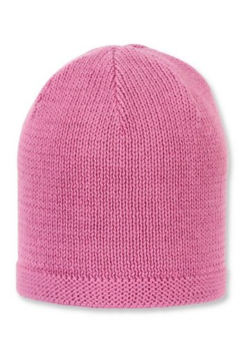 STERNTALER® Strickmütze OCS Strickmütze (1-St., Wintermütze gefütterte und ideal für kalte Tage) Strick Beanie Kinder aus weicher Baumwolle unifarben mehr Auslauf