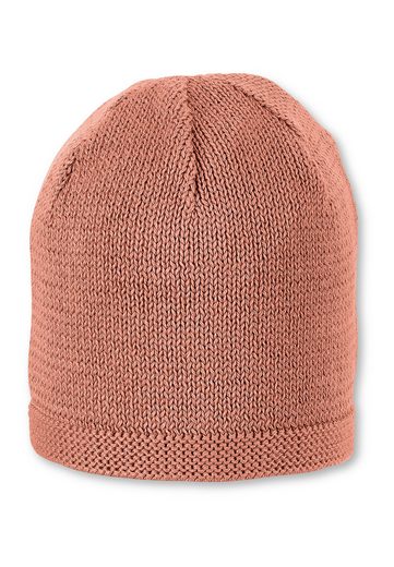 STERNTALER® Strickmütze OCS Strickmütze (1-St., Wintermütze gefütterte und ideal für kalte Tage) Strick Beanie Kinder aus weicher Baumwolle unifarben mehr