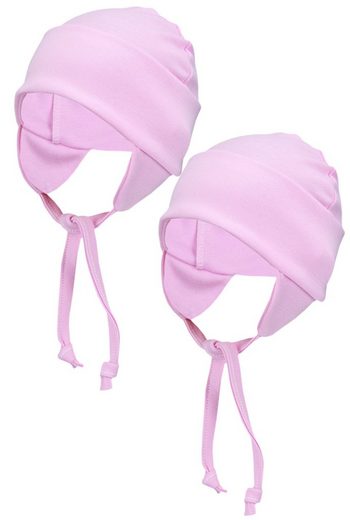 TUPTAM Erstlingsmütze TupTam Baby Erstlingsmütze mit Ohrenklappen 2er Pack mehr im Angebot