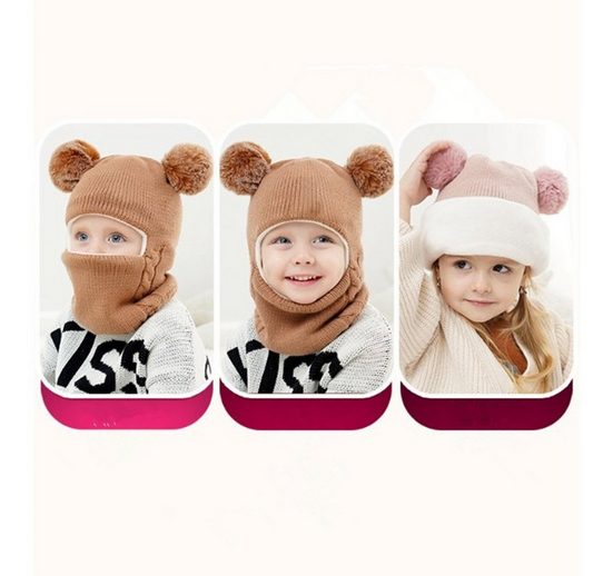 XDEER Strickmütze Kinder Wintermütze Mädchen Jungen Warm Strickmütze Strickmütze baby Warme Mütze,Schlupfmütze Baby mehr