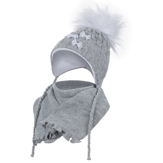 SMARILLA Mütze & Schal Strickmütze Bindemütze Wintermütze Babymütze Strickschal Bindebänder mehr