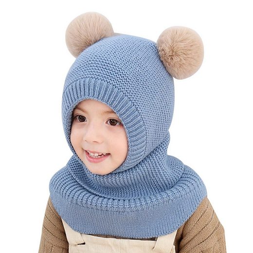 JOHNRAMBO Fleecemütze wintermuetze-kinder-schal-baby-muetze-warme-strickmuetze mehr
