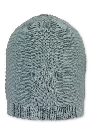 STERNTALER® Strickmütze GOTS Strickmütze 1-St., Kinder Strickmütze mit eingestricktem Stern ideal für den Winter) Wintermütze Baby gefüttert mit Baumwollfleece (Bio mehr Schlussverkauf