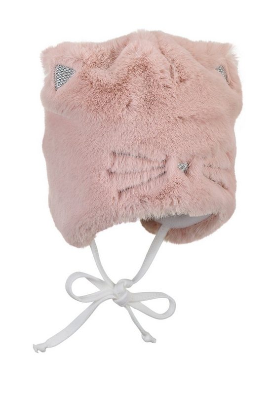 STERNTALER® Ballonmütze Mütze (1-St., Baby Wintermütze mit Bindeband und Stickerei) Kindermütze aus Kunstfell gefütterte Mütze mit Ohren mehr