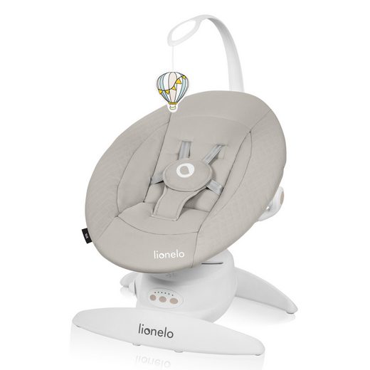 LIONELO Babywippe IRIS 360 Grad/ ab Geburt/12 Wiegenlieder/leicht und leise mehr