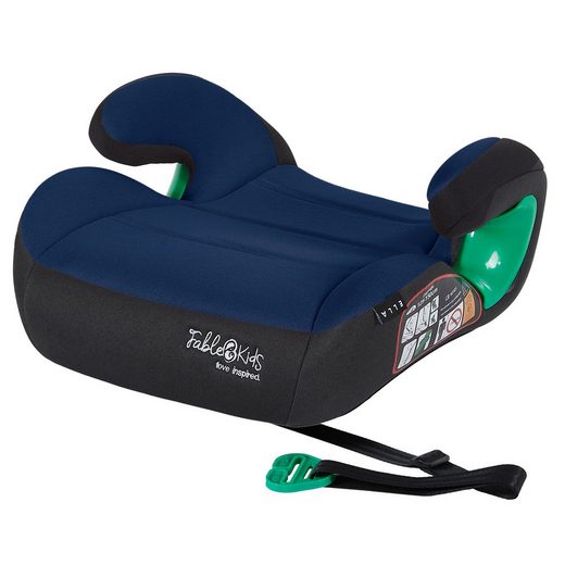 FABLEKIDS Autokindersitz Autositz Kinderautositz Kindersitz Sitzerhöhung ECE R129/03 bis: bis zu 5 Jahre, (Schwarz) mehr Auslauf