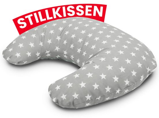 AMILIAN Stillkissen Lagerungskissen - Seitenschläferkissen - Stillkissen klein Schwangerschaftskissen zum Schlafen, pregnancy pillow mit Füllung inkl. Bezug mit Stickerei (60x42 cm), für Mütter und Babys mehr Kostenloser Versand international