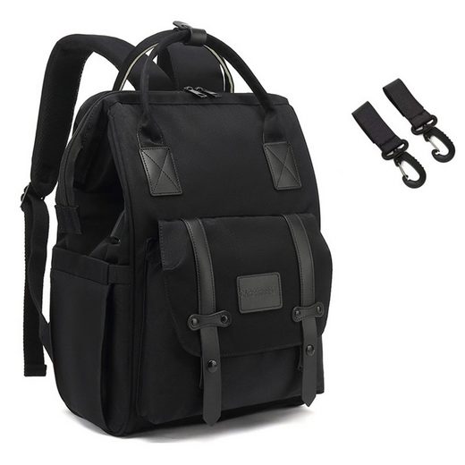 REDOM Wickelrucksack Wickeltasche Rucksack Baby Multifunktions-Babytaschen wasserabweisend (Windeln Babyflasche Milchfläsche Rucksack Tasche mit USB-Anschluss, Multifunktional, Babytasche, Wickelrucksack), mit Kinderwagen-Haken Sonderangebote