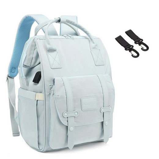 REDOM Wickelrucksack Wickeltasche Rucksack Baby Multifunktions-Babytaschen wasserabweisend (Windeln Babyflasche Milchfläsche Rucksack Tasche mit USB-Anschluss, Multifunktional, Babytasche, Wickelrucksack), mit Kinderwagen-Haken Tiefpreis