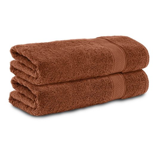 KOMFORTEC Badetücher 100% Baumwolle, 470 g/m² Frottee (2-St), Handtücher 70x140 cm Set, Weich mehr Saisonale Angebote