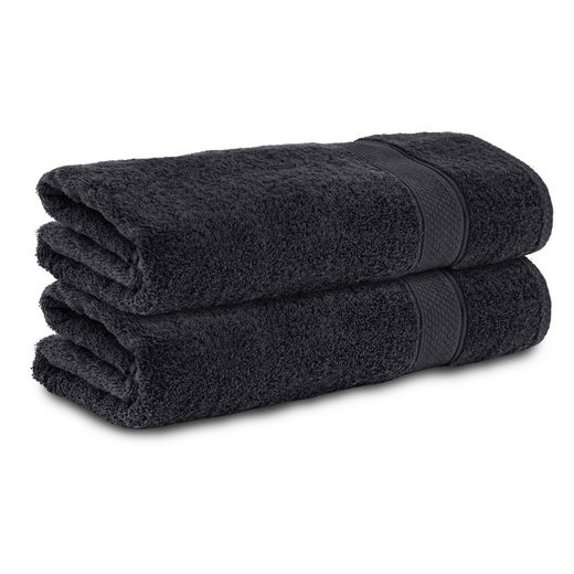 KOMFORTEC Badetücher 100% Baumwolle, 470 g/m² Frottee (2-St), Handtücher 70x140 cm Set, Weich mehr Kauf eins, bekomm eins gratis