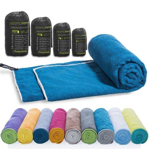 LIGHTDRY Reisehandtuch Backpack Mikrofaser Sporthandtuch Sport, Strand & Badehandtuch mehr zollfrei
