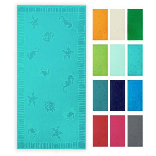 ZOLLNER Strandtuch Frottier (1-St), 100 x 200 cm, 100% Baumwolle, vom Hotelwäschespezialisten mehr Outlet