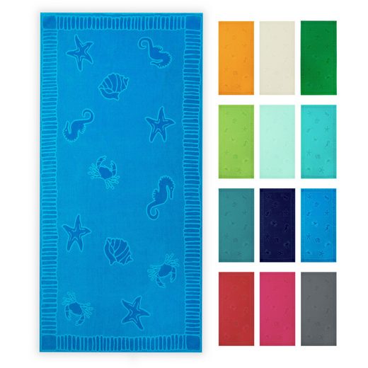 ZOLLNER Strandtuch Frottier (1-St), 100 x 200 cm, 100% Baumwolle, vom Hotelwäschespezialisten mehr Auslauf