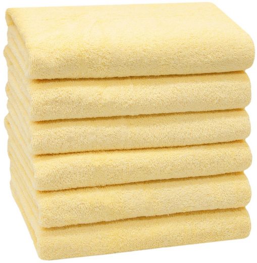 ZOLLNER Handtücher Walkfrottier (6-St), 50 x 100 cm, 100% Baumwolle, vom Hotelwäschespezialisten mehr im Angebot