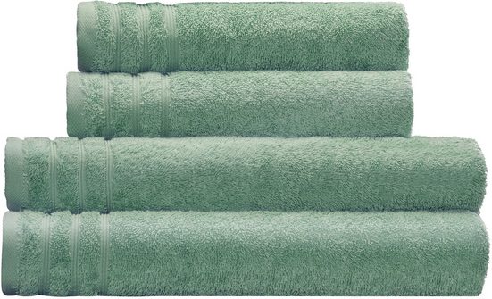 KLEINE WOLKE Handtuch Set Royal Frottier (Set, 4-St), Uni Farben, Handtücher, Duschtücher, Bordüre, weich mehr Flash Sale