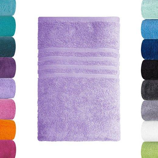 LAVEA Badetuch Bali 100x150cm aus 100% Bio-Baumwolle, einzigartig weiches Badetuch mit 500 g/m² (1-St), hochwertiges und nachhaltiges Premium Strandtuch – saugstarke Faser mehr Saisonschlussverkauf