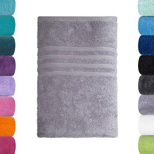LAVEA Badetuch Bali 100x150cm aus 100% Bio-Baumwolle, einzigartig weiches Badetuch mit 500 g/m² (1-St), hochwertiges und nachhaltiges Premium Strandtuch – saugstarke Faser mehr Saisonschlussverkauf