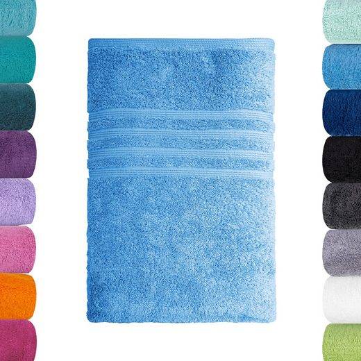 LAVEA Badetuch Bali 100x150cm aus 100% Bio-Baumwolle, einzigartig weiches Badetuch mit 500 g/m² (1-St), hochwertiges und nachhaltiges Premium Strandtuch – saugstarke Faser mehr Saisonschlussverkauf