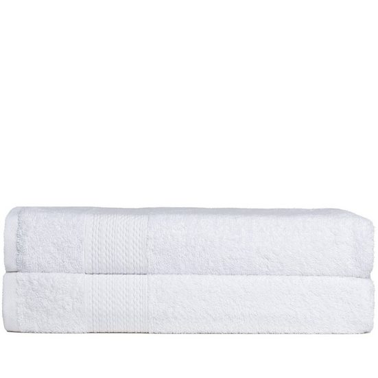BRIELLE Badetücher Handtuch-Set aus 100% Baumwolle - 2 Duschtücher 70x140 cm (packung, 2-St), 100% Baumwolle, nachaltig as Bio-Bumwolle, schnell trocknet mehr