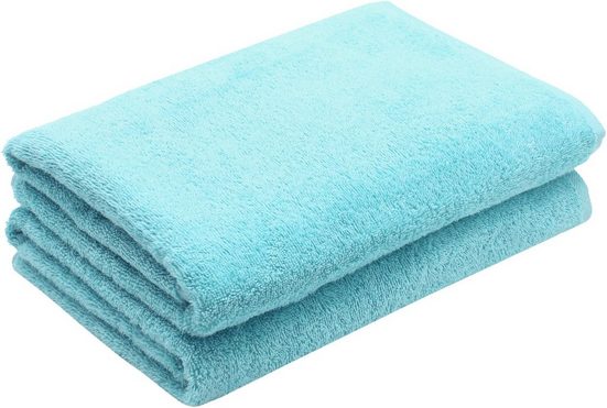 ZOLLNER Duschtücher Walkfrottier (2-St), 70 x 140 cm, 100% Baumwolle, alle Farben bis 95°C waschbar mehr Flash Sale
