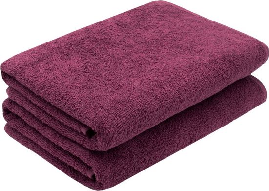 ZOLLNER Duschtücher Walkfrottier (2-St), 70 x 140 cm, 100% Baumwolle, alle Farben bis 95°C waschbar mehr Flash Sale