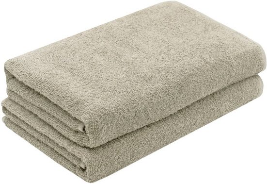 ZOLLNER Duschtücher Walkfrottier (2-St), 70 x 140 cm, 100% Baumwolle, alle Farben bis 95°C waschbar mehr Muttertagsangebot