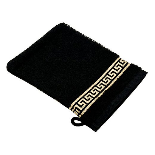BELLE ARTI Handtücher Luxus Mäander Gästetücher Badetücher Duschtücher Saunatücher in Set (1-St), schwarz, weiss, beige, rot, gold, 100% Baumwolle, Frottee, eingestickt mehr Kauf eins, bekomm eins gratis