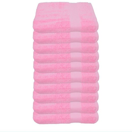 JULIE JULSEN Gästehandtücher 10-Gästehandtücher-Fuchsia-Gästetuch 30 x 50 cm Baumwolle (10-St) mehr Clearance-Verkauf
