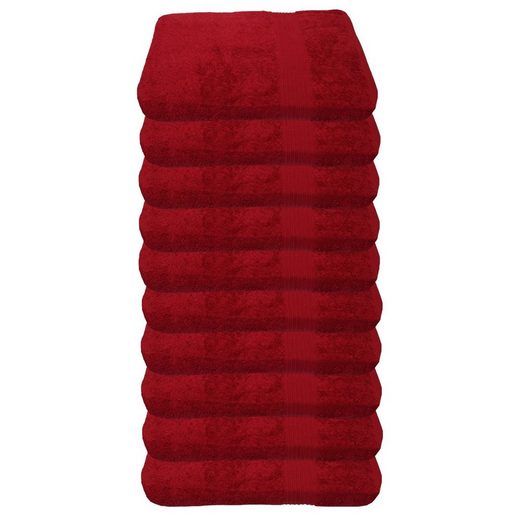 JULIE JULSEN Gästehandtücher 10-Gästehandtücher-Fuchsia-Gästetuch 30 x 50 cm Baumwolle (10-St) mehr Black Friday Preise