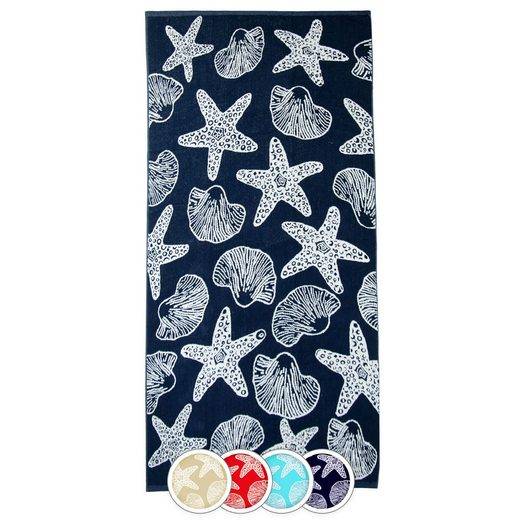 ZOLLNER Strandtuch Frottee (1-St), 90 x 180 cm, 100% Baumwolle, mit Meerestier-Design mehr Günstiger Verkauf