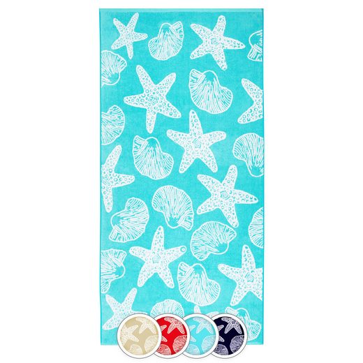 ZOLLNER Strandtuch Frottee (1-St), 90 x 180 cm, 100% Baumwolle, mit Meerestier-Design mehr Günstiger Verkauf