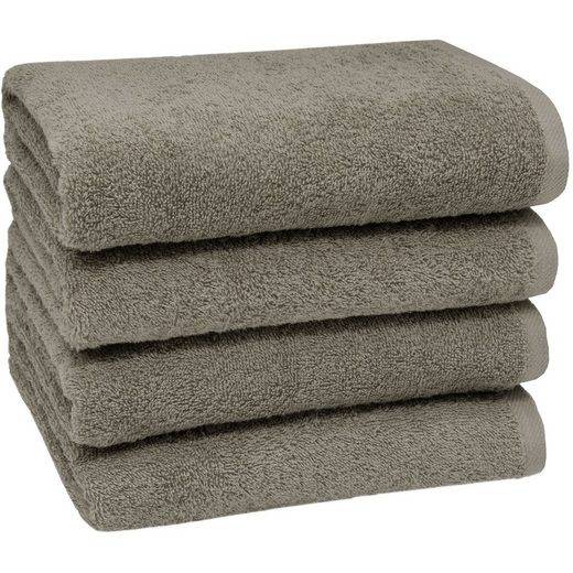 ZOLLNER Handtücher Walkfrottier (4-St), 50 x 100 cm, 100% Baumwolle, alle Farben bis 95°C waschbar mehr Exklusivangebot