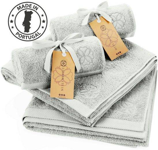 LIEBENSTEIN Handtuch Set Samtweiche Handtücher aus 100% Baumwolle (4-St), beige Frottiertücher, 2x 50x100 cm & 2x 70x140 cm mehr Große Rabatte