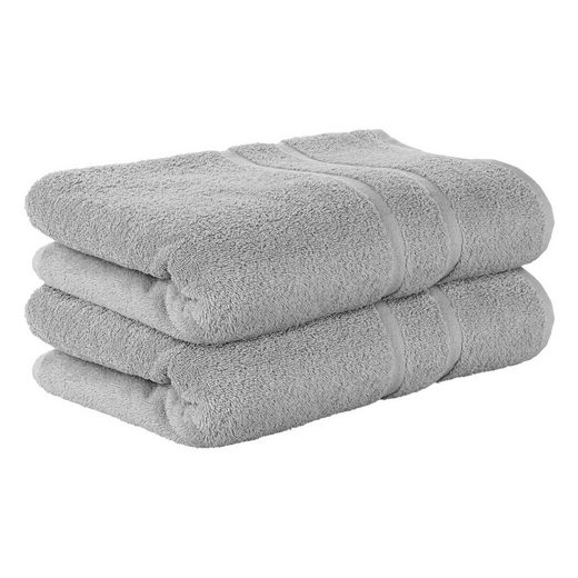 STICKANDSHINE Badetuch 2er Set Premium Frottee Badetuch 100x150 cm in 500g/m² aus 100% Baumwolle (2 Stück Pack) Badetücher 100 x 150 100% Baumwolle 500GSM Frottee mehr Schlussverkauf