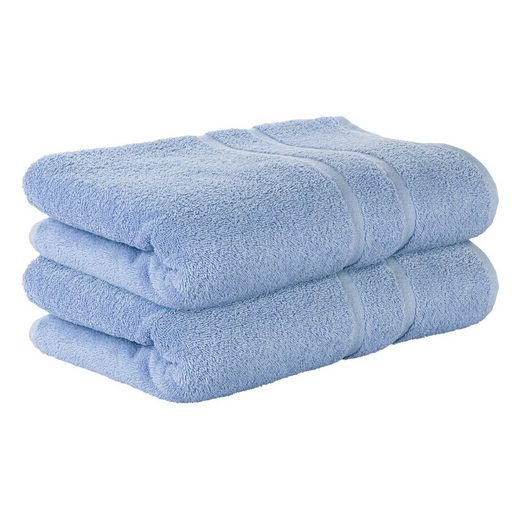STICKANDSHINE Badetuch 2er Set Premium Frottee Badetuch 100x150 cm in 500g/m² aus 100% Baumwolle (2 Stück Pack) Badetücher 100 x 150 100% Baumwolle 500GSM Frottee mehr Rabatt