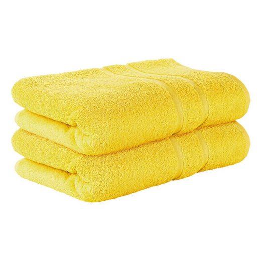 STICKANDSHINE Badetuch 2er Set Premium Frottee Badetuch 100x150 cm in 500g/m² aus 100% Baumwolle (2 Stück Pack) Badetücher 100 x 150 100% Baumwolle 500GSM Frottee mehr Versandkostenfrei