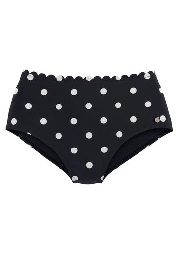 LASCANA Highwaist-Bikini-Hose Jada Mit Muschelkante und Punkten mehr Tägliche Deals