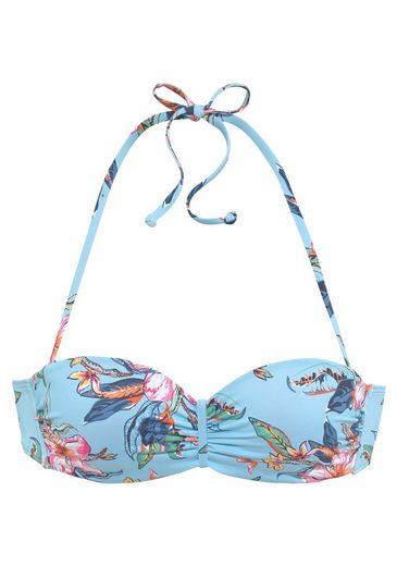 LASCANA Bügel-Bandeau-Bikini-Top Malia mit tropischem Print mehr Nur für heute