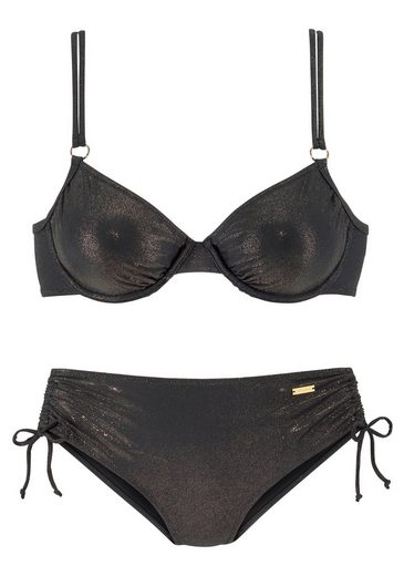 LASCANA Bügel-Bikini mit goldfarbener Glanzbeschichtung mehr Vierteljährliche Förderung