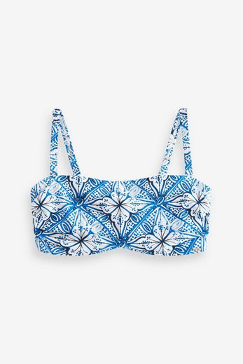 NEXT Bandeau-Bikini-Top Unwattierter, trägerloser Minimizer-Bikini, DD+ 1-St mehr Vatertagsangebot