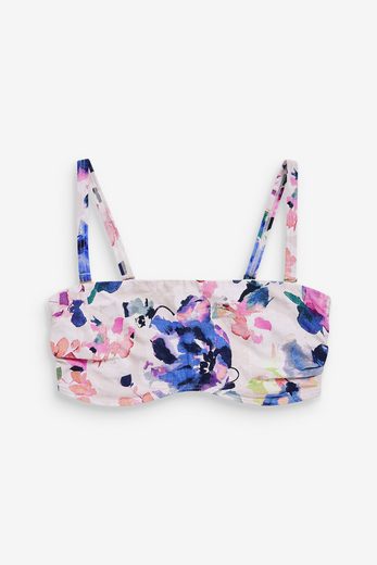 NEXT Bandeau-Bikini-Top Unwattierter, trägerloser Minimizer-Bikini, DD+ 1-St mehr Vatertagsangebot