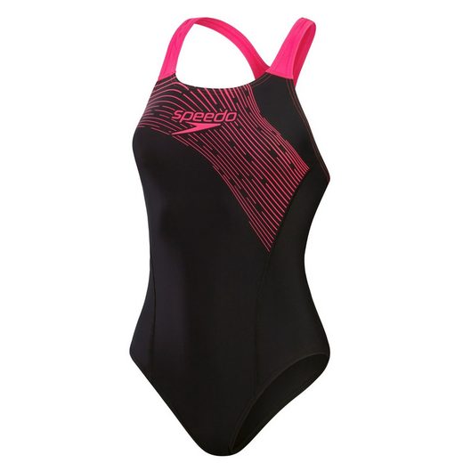 SPEEDO Badeanzug Medley Logo für Damen einteiler schnelltrocknend und chlorbeständig mehr Blitzangebot