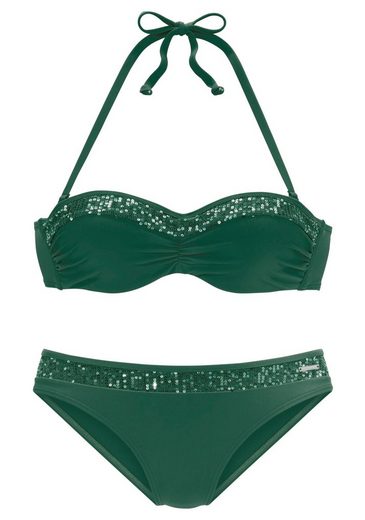 BRUNO BANANI Bügel-Bandeau-Bikini mit Pailletten mehr Tägliche Deals