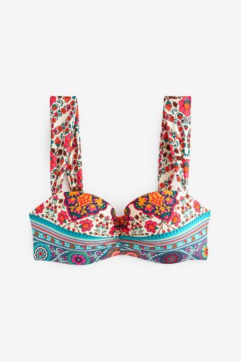 NEXT Bandeau-Bikini-Top Figurformendes, wattiertes Bandeau-Bikinitop 1-St mehr Letzte 3 Tage